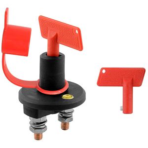 ProPlus Batterietrennschalter 347027, 100 A, 12 - 24 V, für Auto, Boot & Wohnmobil, mit Schraubanschluss M10
