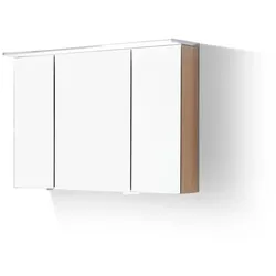 Puris Spiegelschrank Fine Line Holzoptik Braun Eiche