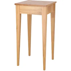 Beistelltisch Bonny aus Eichenholz, massiv und klassisch, natur, 100 cm hoch, quadratisch