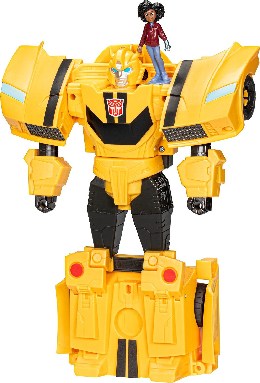 Hasbro Transformers EarthSpark Spin Changer Bumblebee en Mo Malto speelgoedfiguur