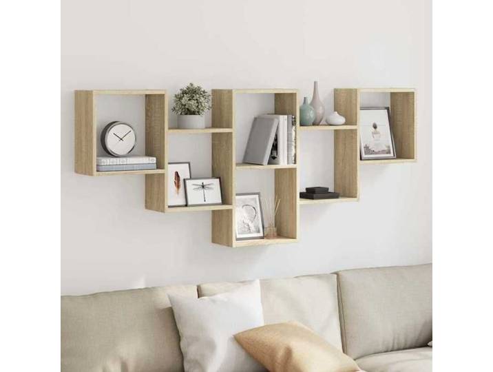 Étagère murale-Étagère flottante-Étagère de rangement suspendue chêne sonoma 159x18x66 cm bois d'ingénierie 231635