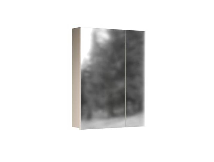 Badspiegel Universal Kaschmir / Spiegelglas · B 60 x H 77 cm B 60 x H 77 cm · feuchtraumgeeignet · optional mit LED-Beleuchtung · 2 Türen, 2 Einlegeböden