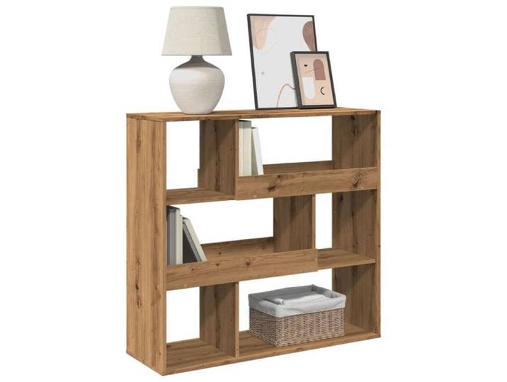 Sarazyj®Étagère à Livres sur Pied - Cloison Séparateur - Brun Cloison de séparation - chêne artisanal - bois d'ingénierie - 54537