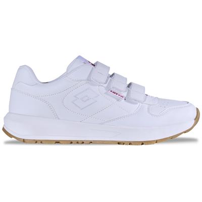 Sneaker LOTTO, Herren, Gr. 39, weiß, Synthetik, clean, Schuhe Sneaker, - mit Flexkerben für einen natürlichen Bewegungsablauf