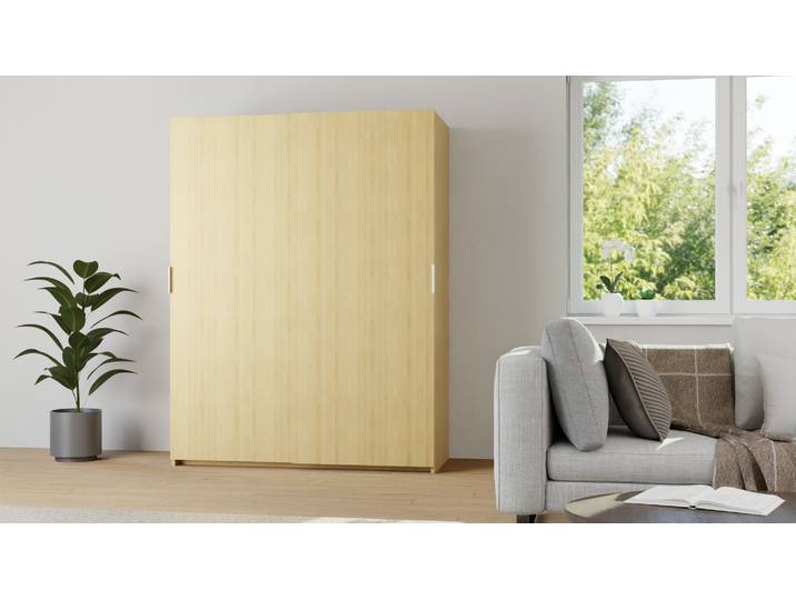 Schwebetürenschrank Premium Dekore Eiche