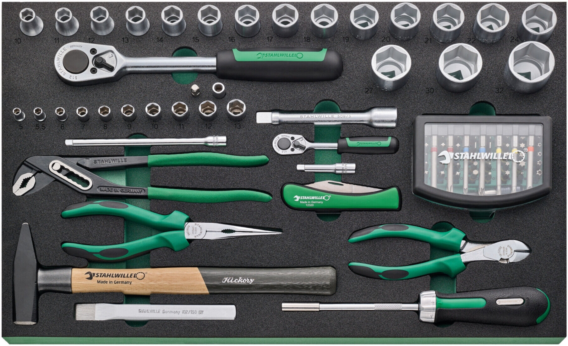 Stahlwille 93/130 Werkstattwagen TTS 93 inkl. 130-tlg. Premium-Werkzeugsortiment (98830177)