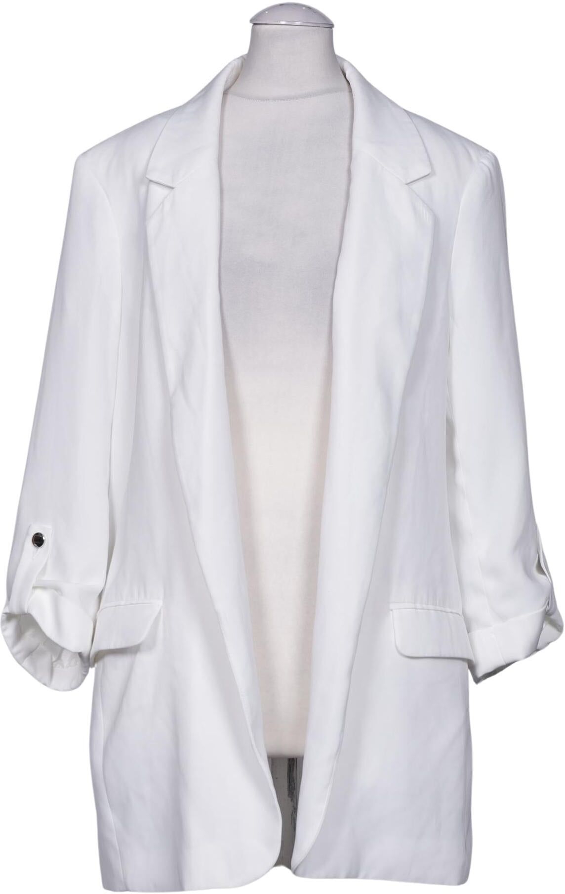 Stradivarius Damen Blazer, Weiß, Gr. S, Synthetik - Second Hand