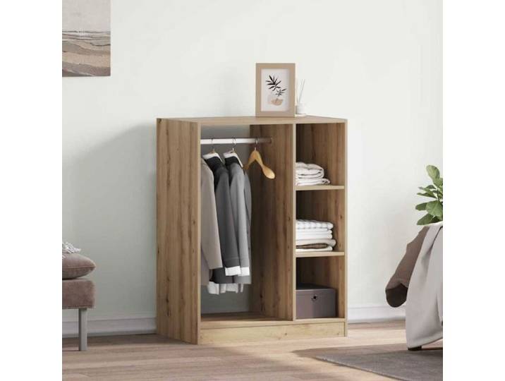 Armoire de chambre Vidaxl Armoire avec étagère Chêne artisanal 77 x 48 x 102 cm