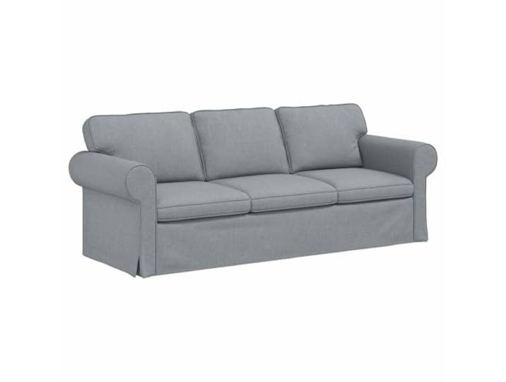 vidaXL Sofa Hellgrau 215 x 82 x 80 cm Stoff