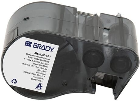 Brady M5-122-461 etiquetas de poliéster laminado 28,58 mm x 12,70 mm