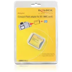 DELOCK SDHC/MMC Adapter, CompactFlash