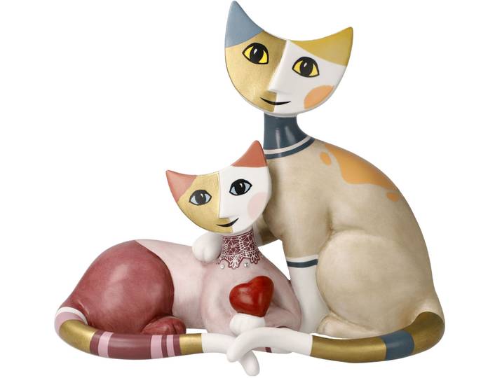 Sammelfigur GOEBEL Figur R. Wachtmeister -Vivien e Peppie , bunt, B:9cm H:14cm T:16cm, Porzellan, Dekofiguren, Sammelfigur