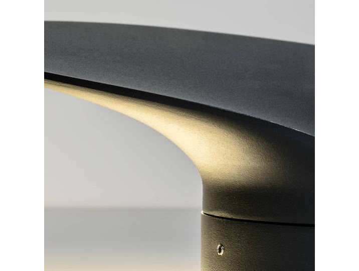 FARO BARCELONA LED Sockelleuchte Lotus, schwarz, Aluminium, Modern