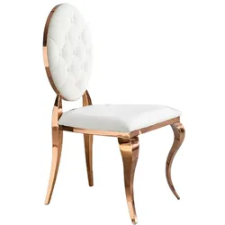 ESSZIMMERSTUHL LINDA Cremeweiß Velvet