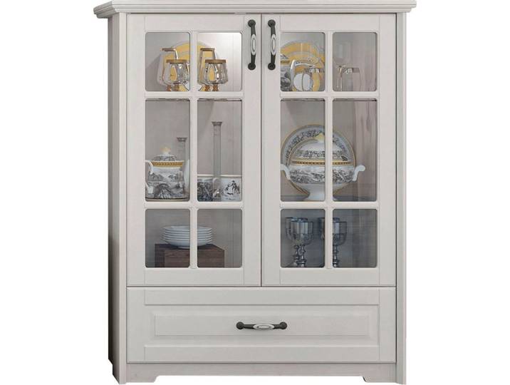 OTTO home Vitrine Evergreen UV lackiert, Tür mit Sicherheitsglas und Soft-Close-Funktion