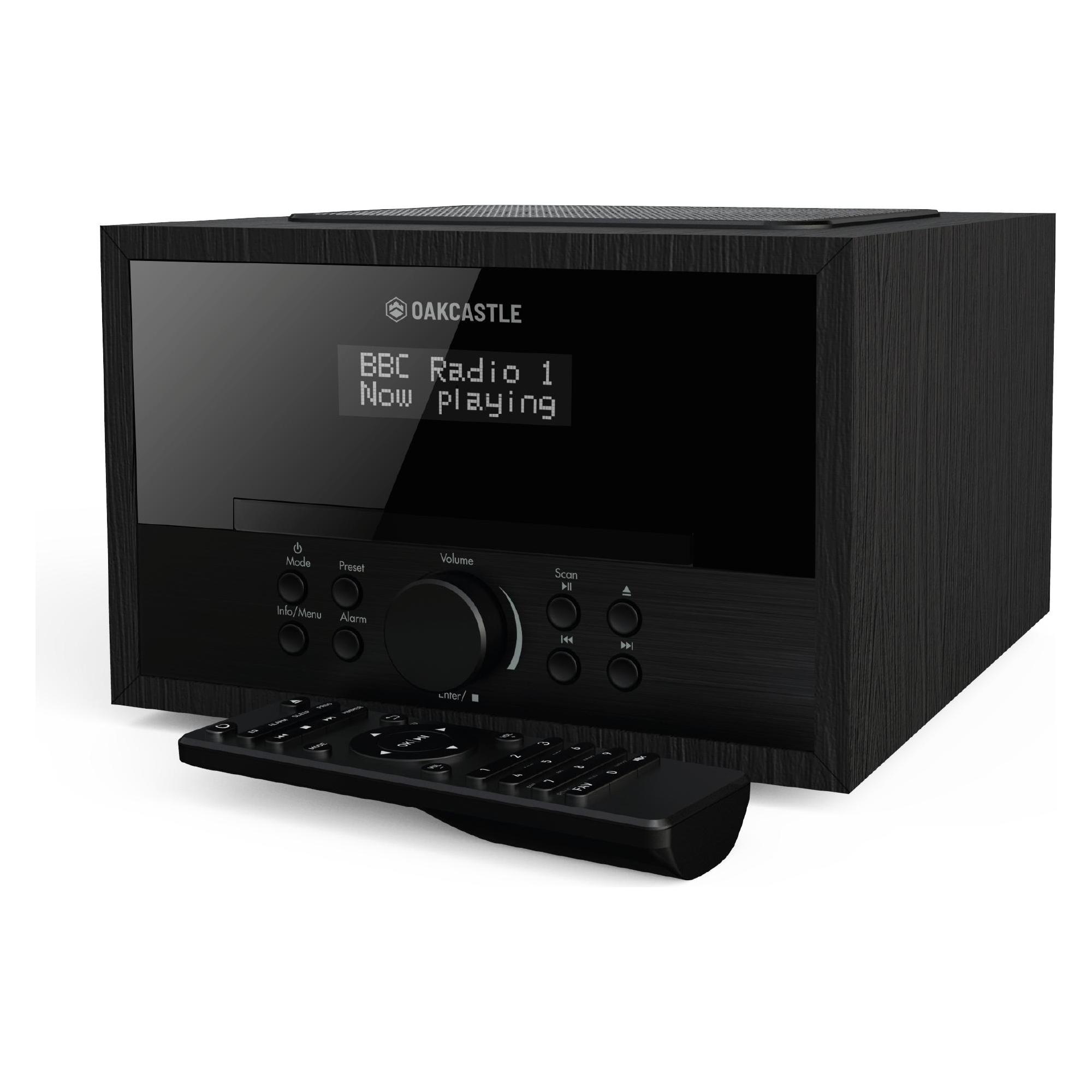 Oakcastle DAB400 DAB + FM-Radio-Musiksystem - Schwarz (DAB+, FM) (68965781)