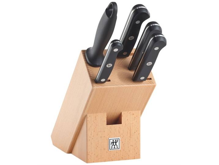 ZWILLING Gourmet Messerblock gefüllt, natur, 6-tlg. - Farbe: buche - Material: Holz/Kunststoff - 479
