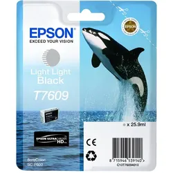 Epson T7609 (C13T76094010) - Tintenpatrone, light light black (hellhellschwarz)
