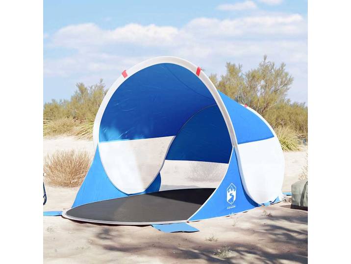 vidaXL Strandzelt Azurblau Pop-Up Wasserdicht
