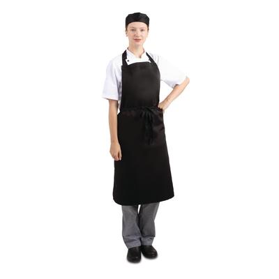 Whites Chefs Clothing Weiße, schwarze Latzschürze