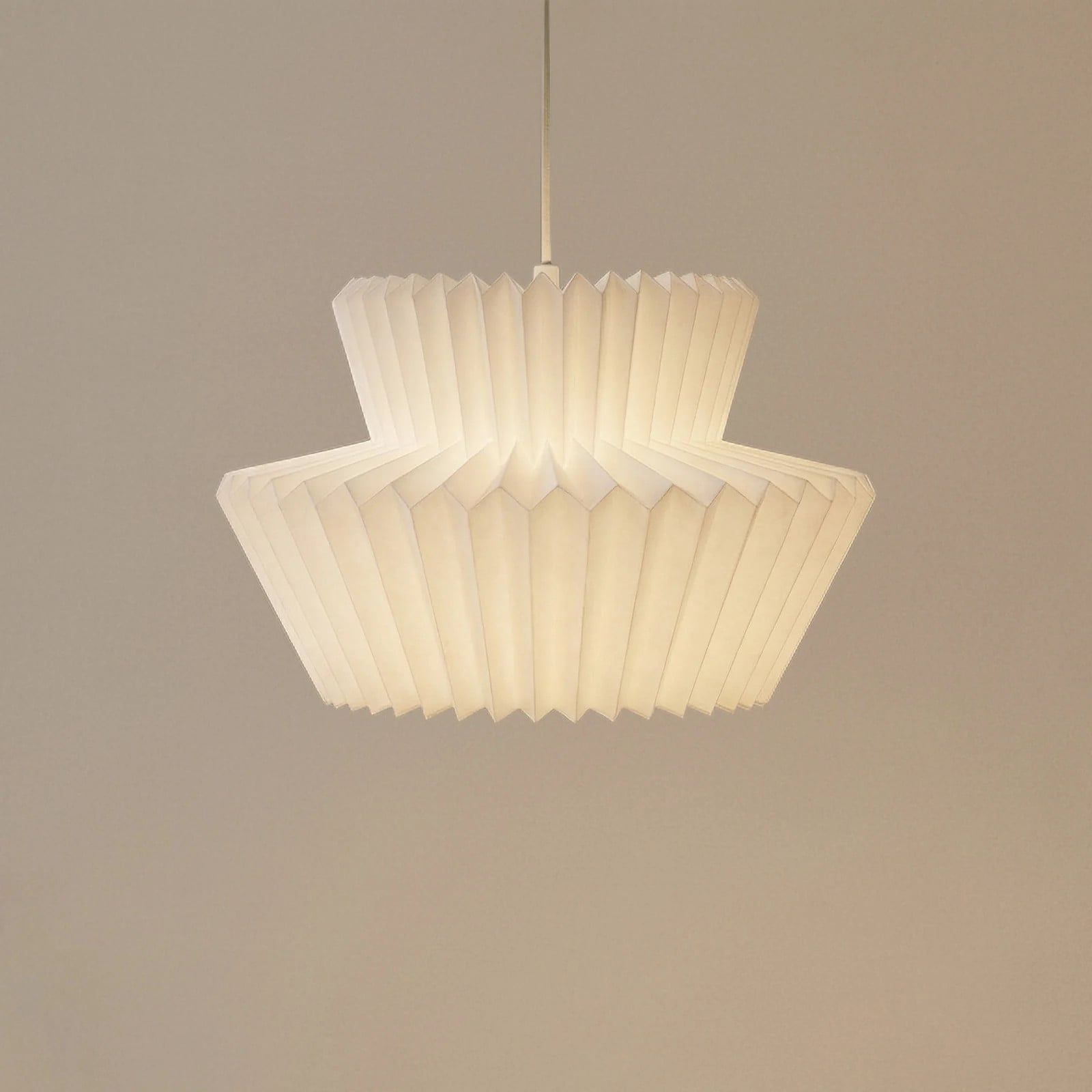 Lindby Magali Hanglamp Wit - Dimbaar - Papier - Rond