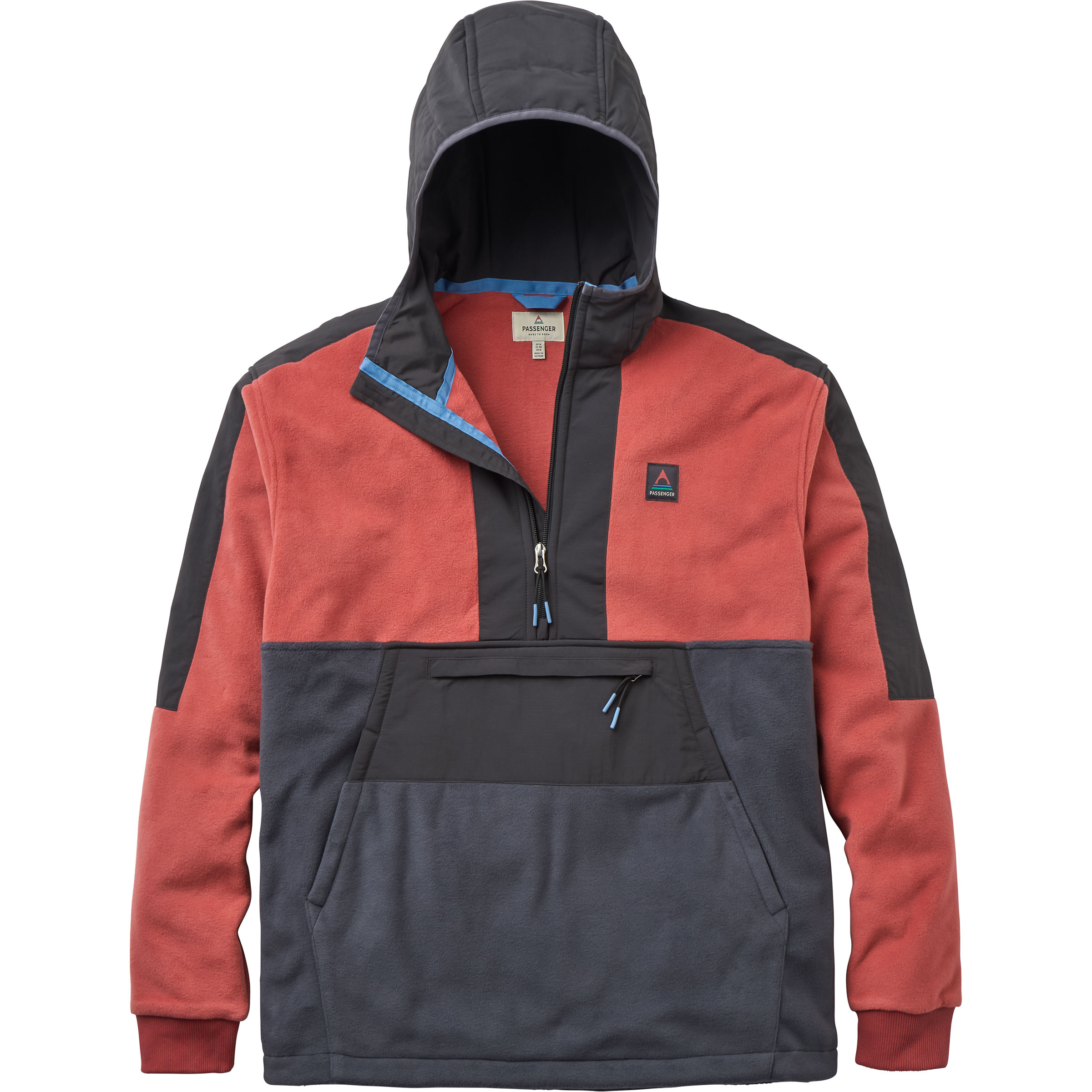 Passenger Woodland 2.0 1/2 Zip Herren Hoodies grau Größe S Lifestyle Elastisch