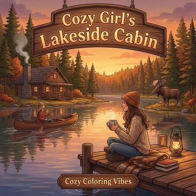 Cozy Girl's Lakeside Cabin, Taschenbuch von Cozy Coloring Vibes, Cozy Coloring Vibes, 978-1-965964-19-4