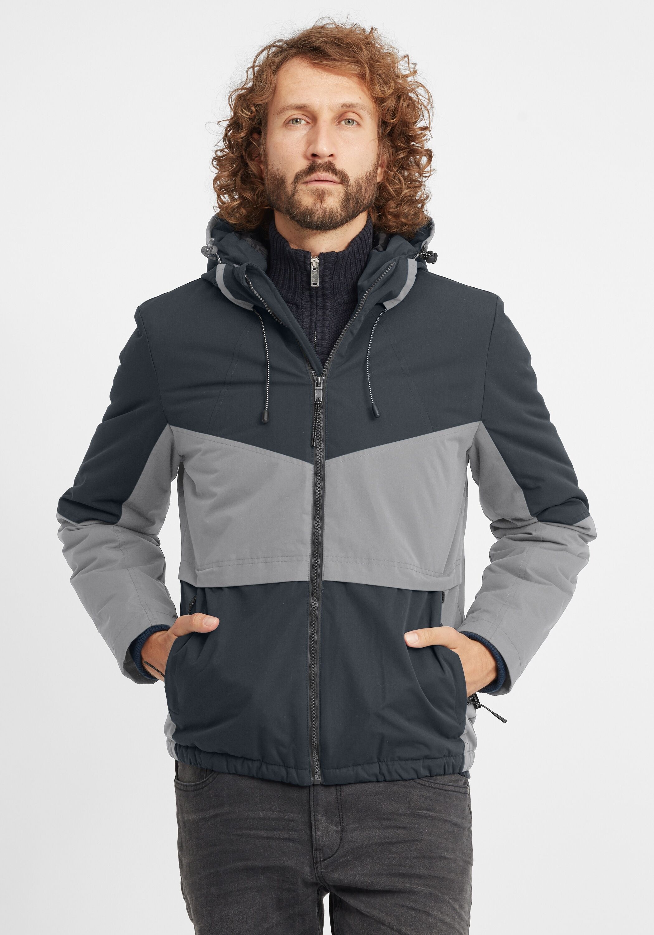 Winterjacke BLEND "Winterjacke BHFoma", Herren, Gr. XXL, schwarz, Obermaterial: 100% Polyester PES., Jacken Winterjacke