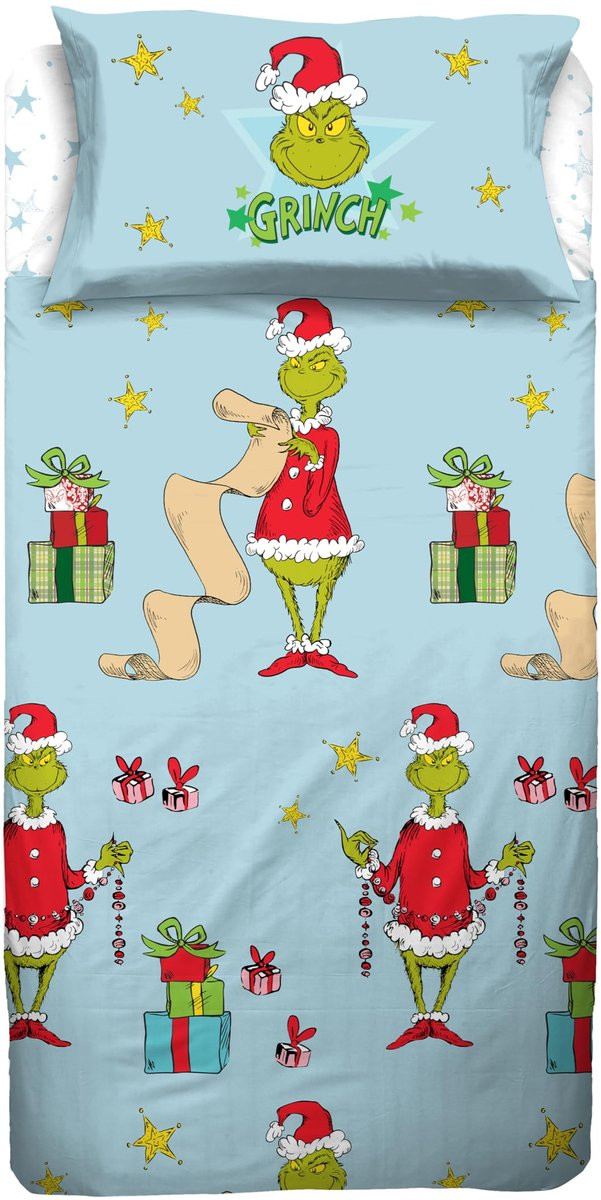 Unyqoos Kindvriendelijke katoenen eenpersoons beddengoedset met kleurrijk kerstontwerp, 40x80 cm