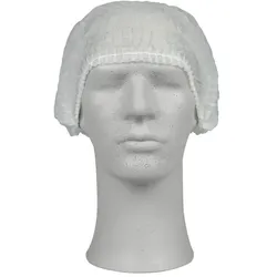 Einweghaube Abena Haarnetz Classic PP weiß L CAT 1, CE, lebensmittelecht, latexfrei, 200 Stück/Box