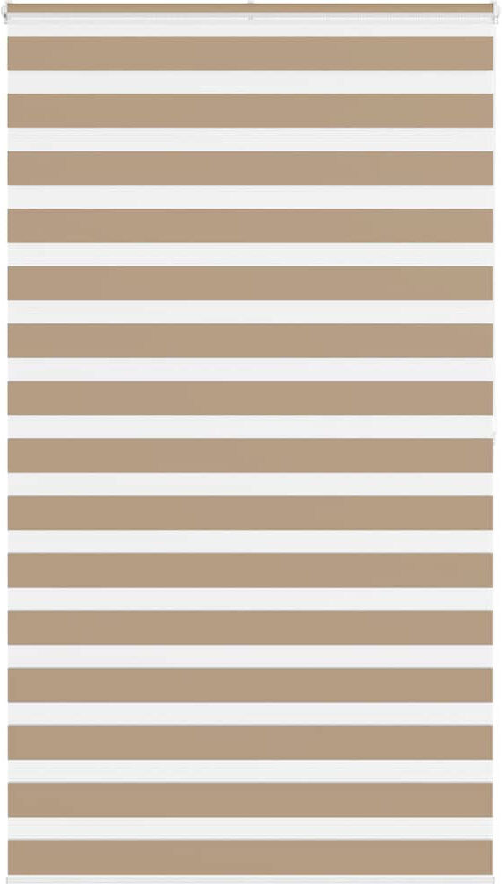 George Oliver Zebra Blind Polyester Sand Brown 120cmW x 200cmL