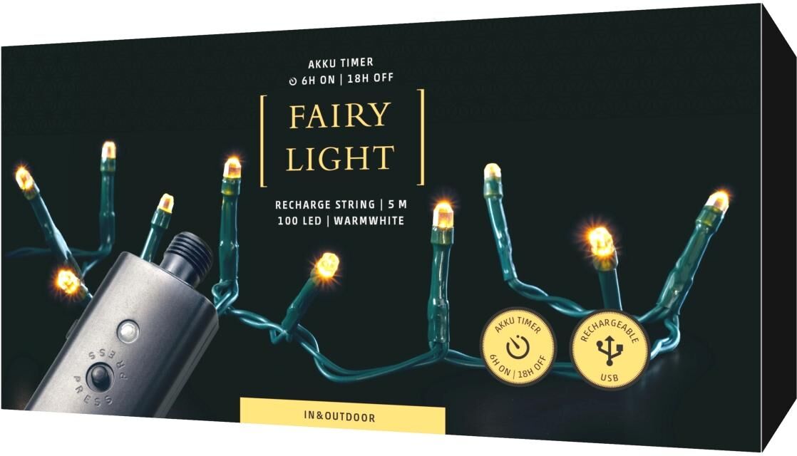 LED-Lichterkette STT "Recharge", weiss (weiß), Flammen 100 Stk., Kabellänge 3m x Gesamtlänge 8m, Lichterketten, LED-Lichterkette weiß Flammen 100 Stk., Kabellänge 3m x Gesamtlänge 8m