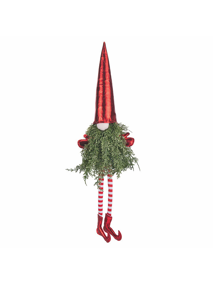 Villa d´Este Dekofigur ''Christmas Gnome'' in Grün/ Rot - (L)55 cm - onesize