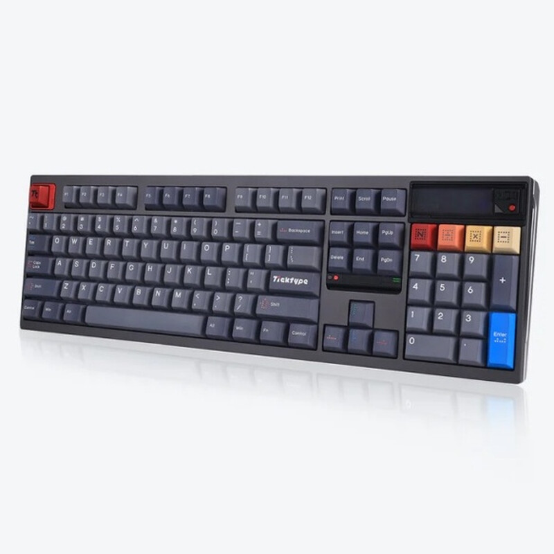 Ticktype DP104 Custom Tri-Mode Draadloos Mechanisch Toetsenbord - Volledig Aluminium Full-Size 108 Toetsen - Gecha Gray - Stille Tactiele Switches - US Layout