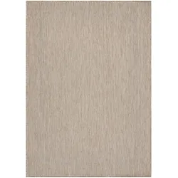 Teppich Outdoor Einfarbig Wetterfest Waschbar Strapazierfähig Balkon Terrasse Küche OEKO-TEX Beige 280x370 cm – ALSTER von Kadima Design