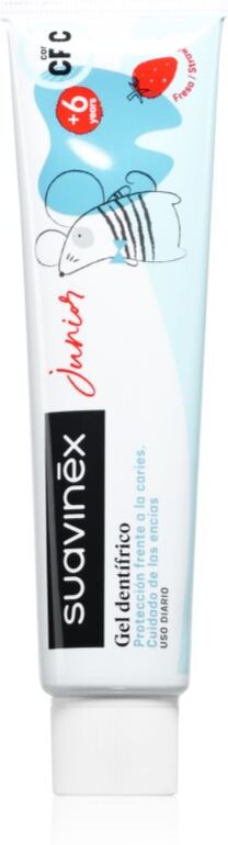Suavinex Junior 6 y+ dentifrice pour enfants saveur fraise 75 ml