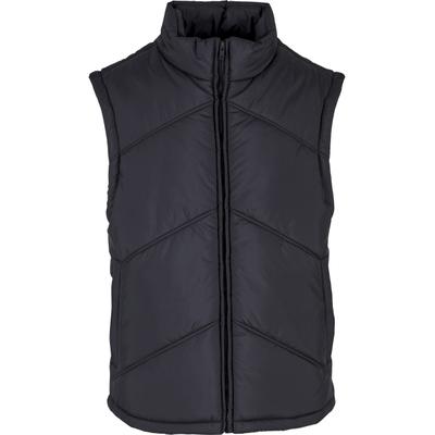 Steppweste URBAN CLASSICS "Urban Classics Herren Arrow Puffer Vest", Herren, Gr. M, schwarz, 100% Polyester, Westen Steppweste
