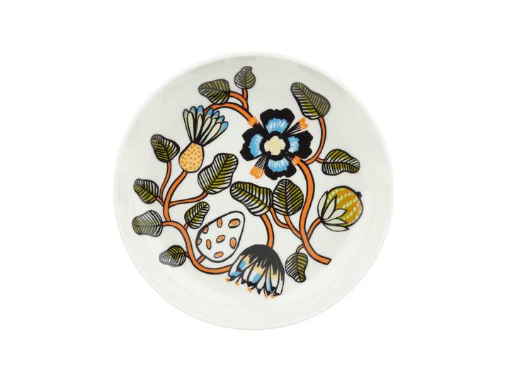 Marimekko - Assiette creuse Tiara - Multicolore - Grès - Designer Erja Hirvi