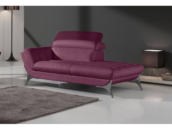 Egoitaliano Recamiere Sueli, extravagantes Design und erstklassiger Sitzkomfort, Solitärmöbel, hochwertiger Lederbezug, inklusive Kopfteilverstellung