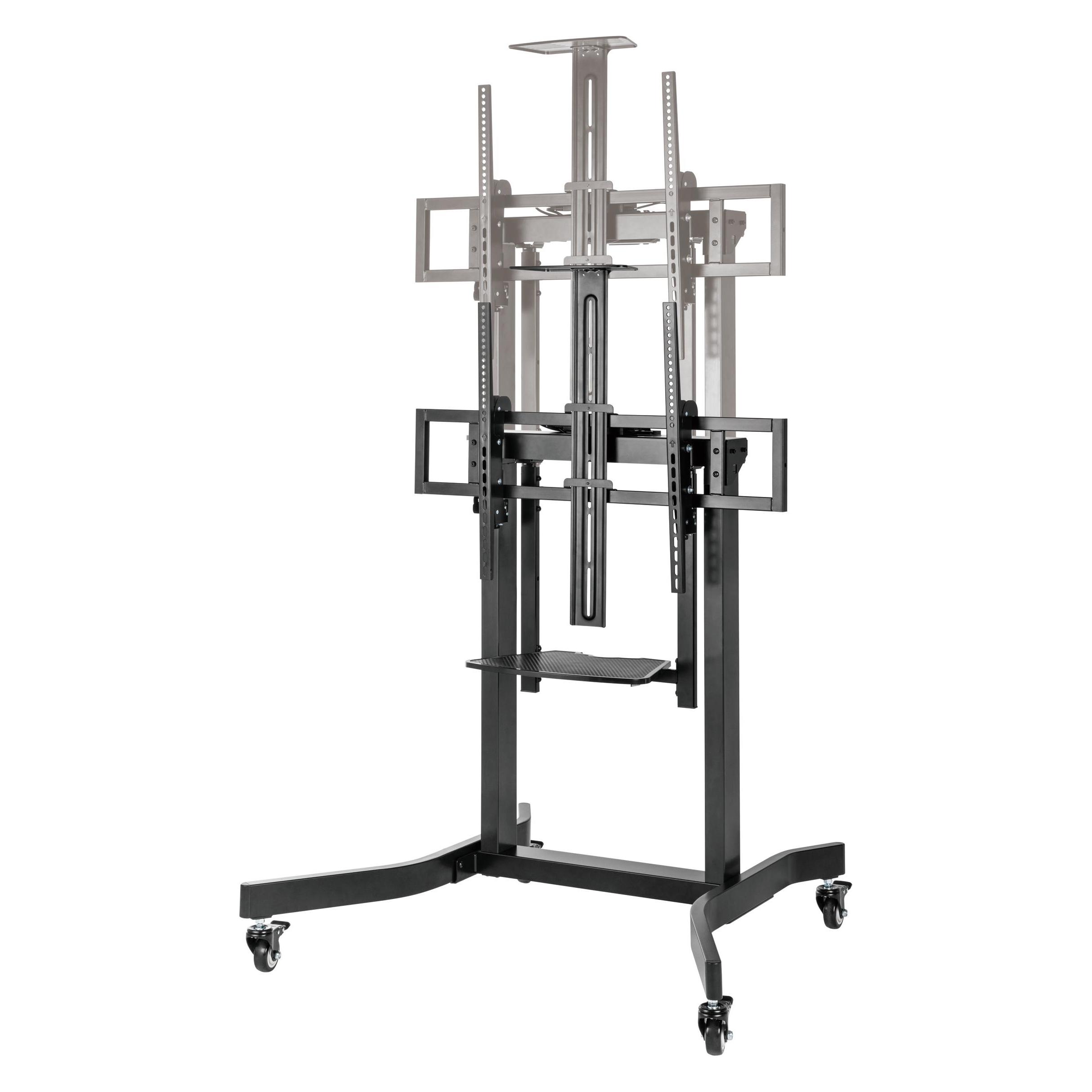 equip Bodenstandhalter 55-100"/ 1TFT 120kg 1Ablage schwarz (120 kg, 55" - 100") (650633)