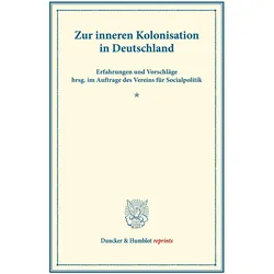 Zur inneren Kolonisation in Deutschland., Fachbücher