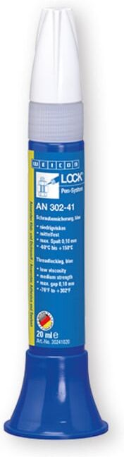 WEICONLOCK® AN 302-41 Schraubensicherung, mittelfest, niedrigviskos, 20 ml, blau (30241020)