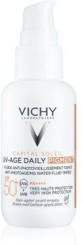 Vichy Capital Soleil Daily SPF50+ base líquida protetora para o rosto SPF 50+ tom Light 40 ml. Capital Soleil Daily SPF50+