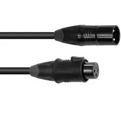 EUROLITE DMX Kabel EC-1 IP65 3pol 5m sw