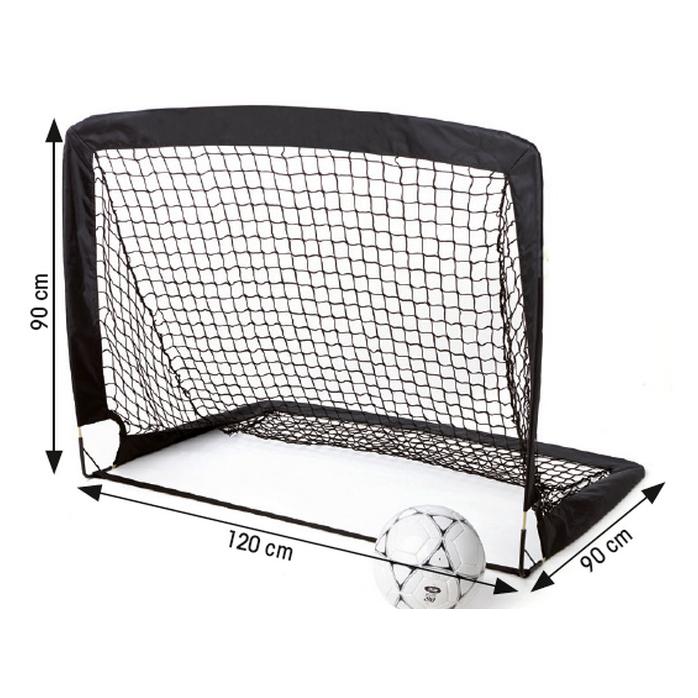 Tremblay Folding football goal 120x90x90 black (EN107)
