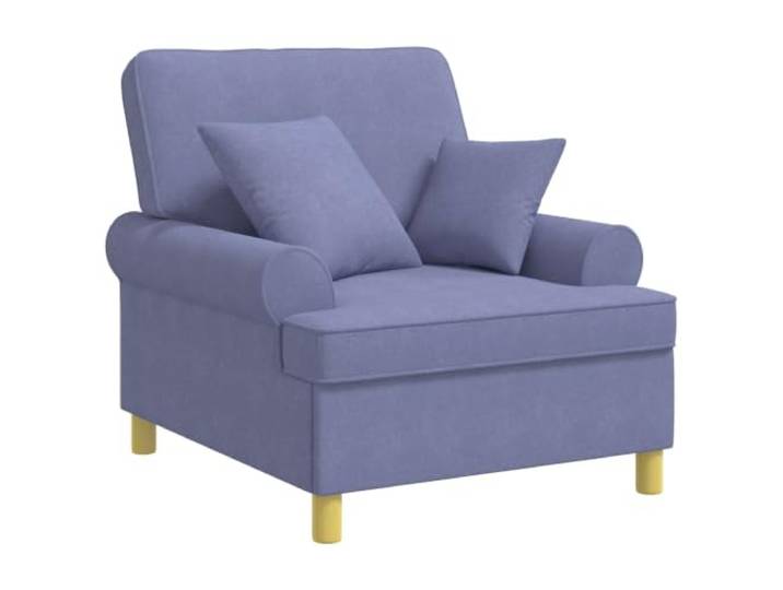 HFXHIJXQ Polstersessel XL mit 2 Kissen Jeansblau Modern Sessel Komfortabler Relaxsessel mit weicher Polsterung und zwei Kissen für entspannte Stunden im Wohnzimmer oder Schlafzimmer.
