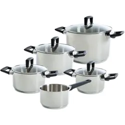 BK Blue Label Cool 5-delige pannenset (0), Pfannenset + Topfset, Silber