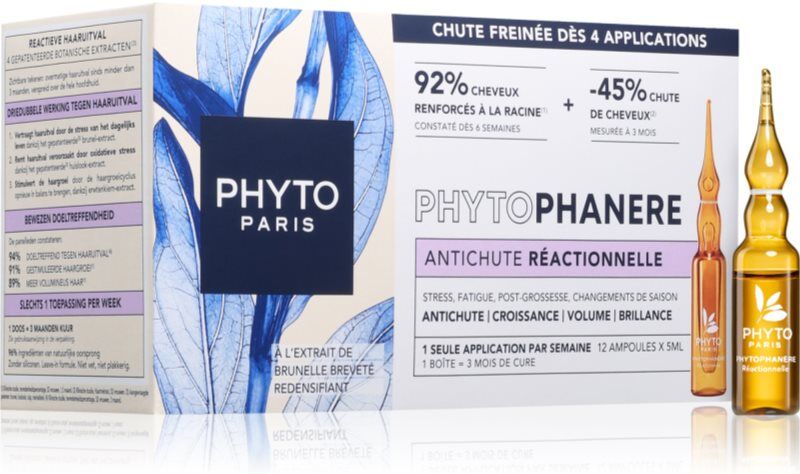 Phyto PhytoPhanere Reactive Hair Loss Treatment ampoules anti-chute 12x5 ml