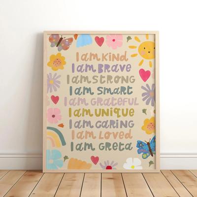 Uplift Picks Unicorn Nursery Wall Art Magical Quote Canvas Print For Kids Room Decor 05 30x40 Cm no Frame