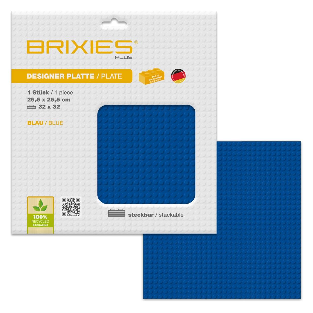 Brixies Bauplatte 32x32 Basic blau (225.009)